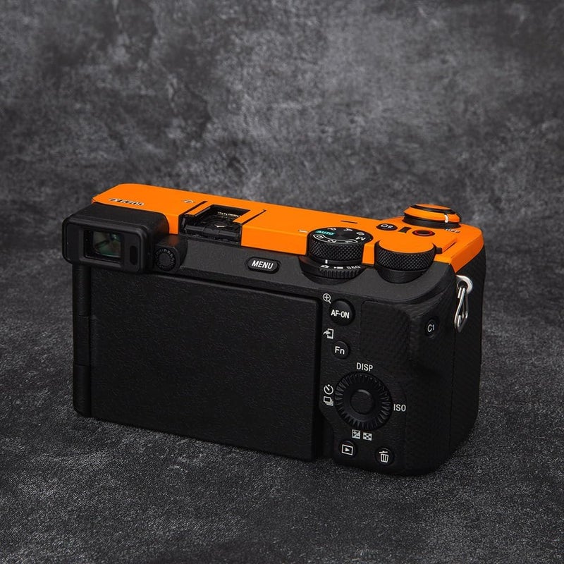DBZZ for Sony ILCE-6700 Camera Skin Anti-Scratch Alpha 6700 Protective Sticker Cover 3M Film Body Protector A6700 (Matte Orange + Matte Black) - Image 4
